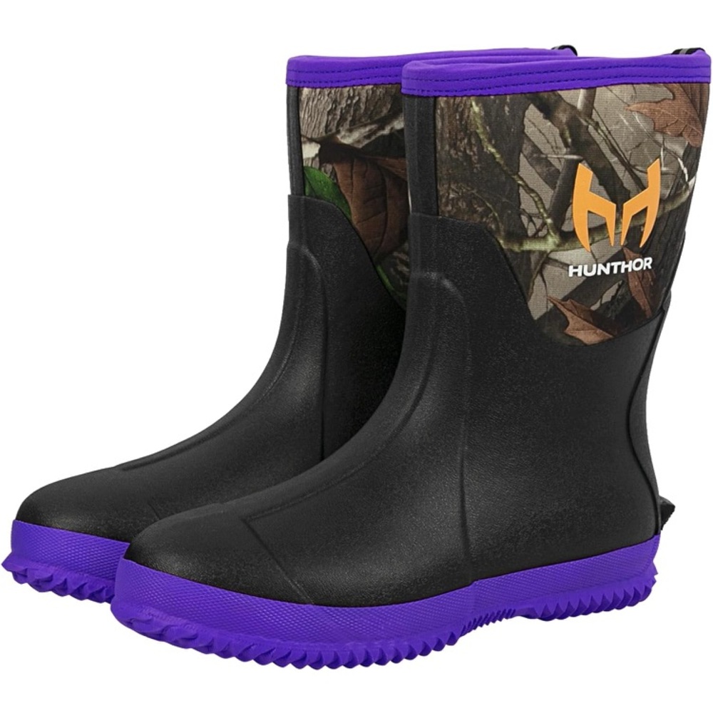 Camo waterproof garden boots size 8